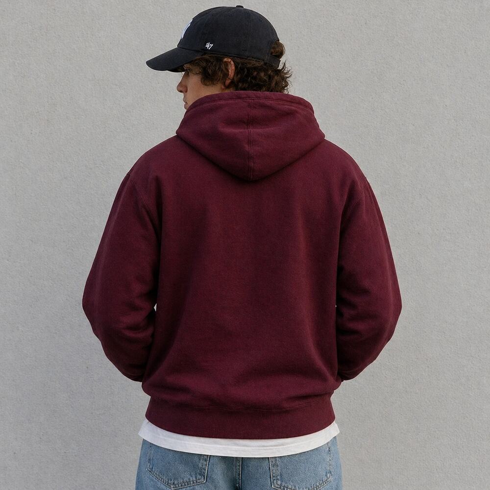 Champion Reverse Weave Hoodie Burgundy Men’s Large Pullover - Picture 2 of 12
